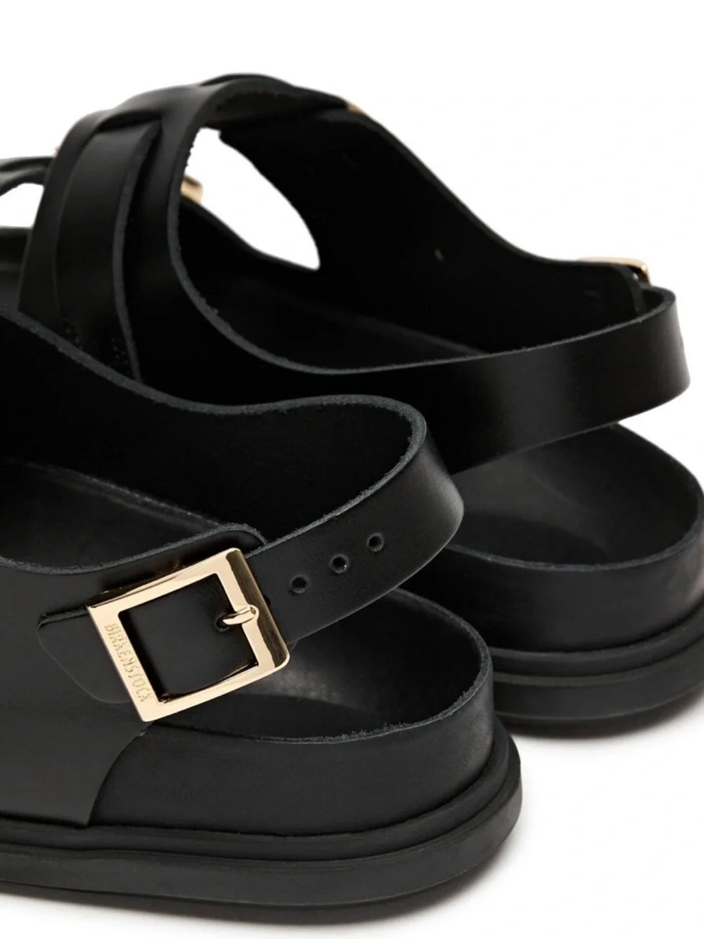 Birkenstock Cannes Exquisite Natural Leather Sandals Black 39 Narrow - Picture 14 of 16